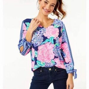 Lilly Pulitzer Pamala Lileeze Top size small